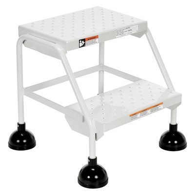 SPRING LOAD ROLL LADDER PERF 2STEP WHT Replacement