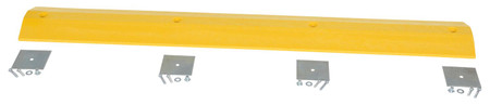 Plastic Speed Bump Glue Down Hardware 72 In. x 10 In. x 2 In. Yellow Replacement