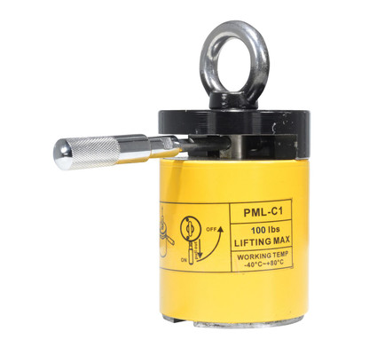 Steel Magnetic Lifter Cylindrical 3.5 x 6.875 x6.875 100 Lb. Capacity Yellow Replacement