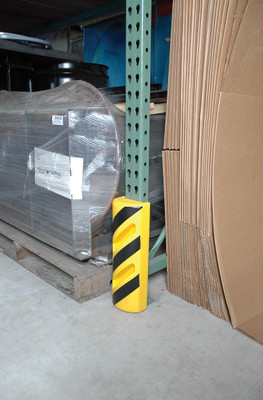 Polyethylene Corner Protector 15.5 In. Height YellowBlack Replacement