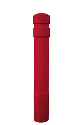 Polyethylene Arch Bollard Cover 7 In. x 7 In. x 52 In. Red Replacement