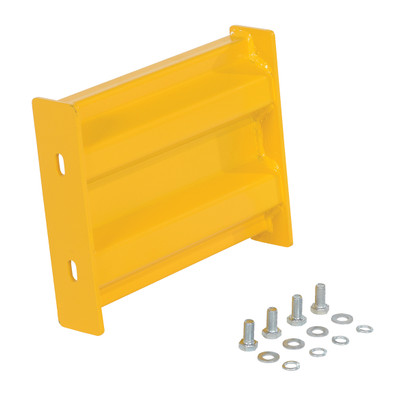 Steel 2 Ribbed Bolt On Style Guard Rail 12 In. Length Yellow Replacement