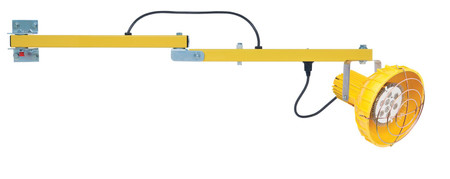 Steel LED Single Strut Loading Dock Light 60 In. Length Yellow Replacement