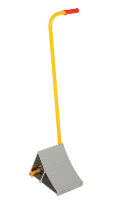 Aluminum Wheel Chock with Handle 11.875 In. x 17.0625 In. x 37.5625 In. Silver Replacement