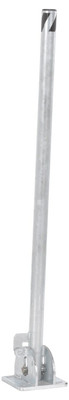 Steel Fold-Down Galvanized Bollard 42 In. Silver Replacement