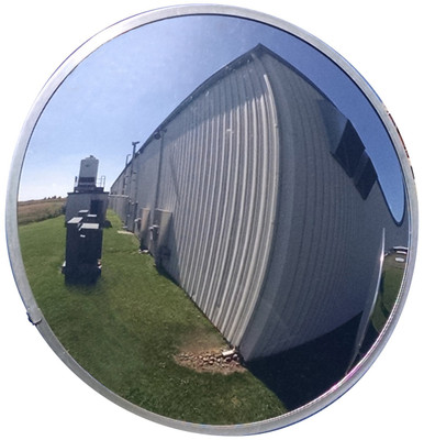 Acrylic Convex Outdoor Mirror 26 In. Diameter 30 plus Ft. Viewing Distance Silver Replacement