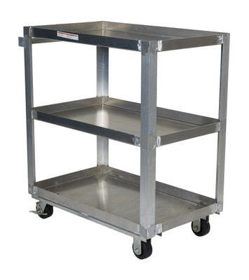 ALUM SERVICE CART W THREE 22X36 SHELVES Replacement