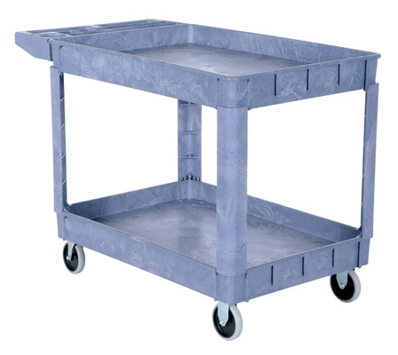 PLASTIC UTILITY CART 2 SHELVES 24.5 X 36 Replacement