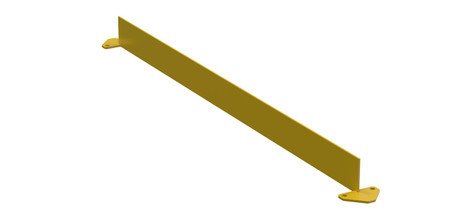 Steel Toe Board for VDKR WBase Plates 60In Yellow Replacement