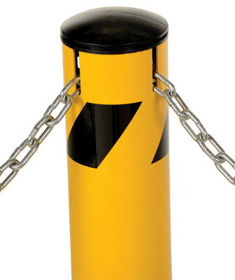 STEEL PIPE BOLLARD W SLOTS 42 X 4.5 IN Replacement