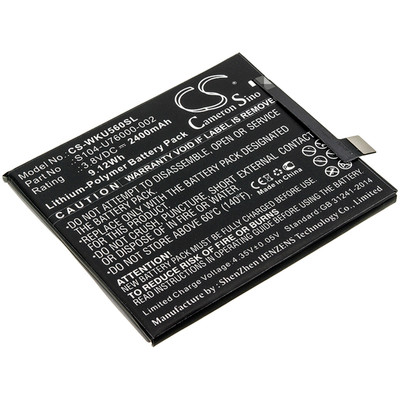 3.8V 2400MAH 9.12WH BLACK 69.80 X 59.74 X 4.00MM Replacement