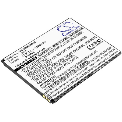 3.8V 2600MAH 9.88WH BLACK 79.90 X 63.20 X 4.20MM Replacement