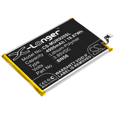3.85V 4900MAH 18.87WH BLACK 93.65 X 64.10 X 4.50MM Replacement