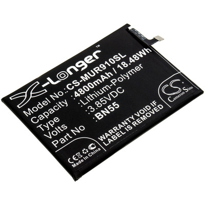 3.85V 4800MAH 18.48WH BLACK 89.10 X 64.80 X 4.65MM Replacement