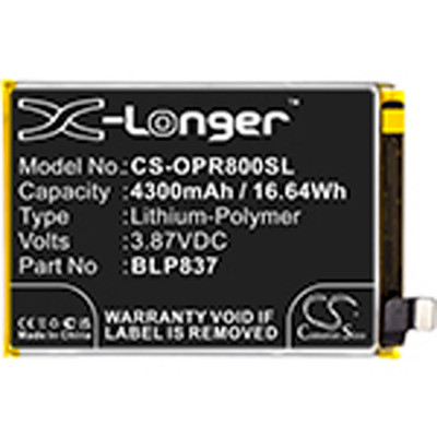 4300MAH 16.64WH LI-POLYMER BATTERY Replacement