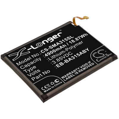 3.85V 4900MAH 18.87WH BLACK 79.90 X 62.00 X 5.35MM Replacement
