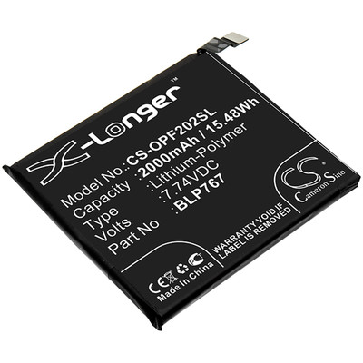 7.74V 2000MAH 15.48WH BLACK 71.70 X 63.10 X 5.74MM Replacement