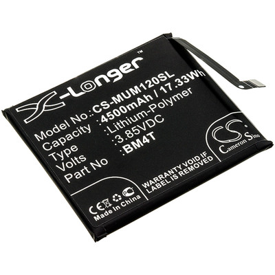 3.85V 4500MAH 17.33WH BLACK 73.40 X 64.10 X 5.20MM Replacement