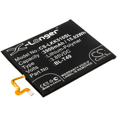 3.85V 3900MAH 15.02WH BLACK 78.00 X 66.05 X 4.20MM Replacement