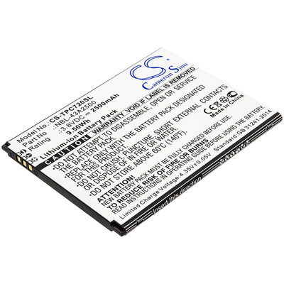 3.8V 2500MAH 9.50WH BLACK 76.95 X 60.10 X 4.40MM Replacement
