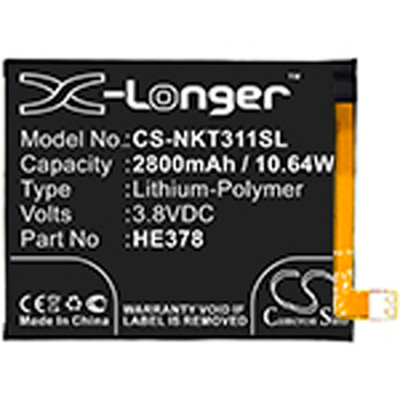 2800MAH 10.64WH LI-POLYMER BATTERY Replacement