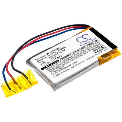 3.7V 400MAH 1.48WH BLACK 38.70 X 22.60 X 6.80MM Replacement