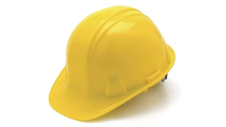 Cap Style Hard Hats Case of 16 Snap Lock - Yellow - 4 Pt Replacement