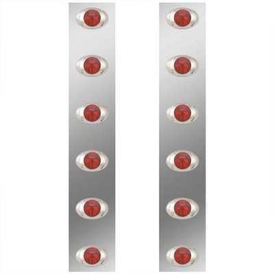 W900L YEAR 2017 REAR A/C LIGHT PANELS W/6 M3 LED RED LENS