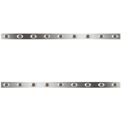 T680 GEN I YEAR 2013 76 IN SS SLEEPER PANEL WITH 18 P3 AMBERSMOKED LED WITHOUT EXTENSIONS