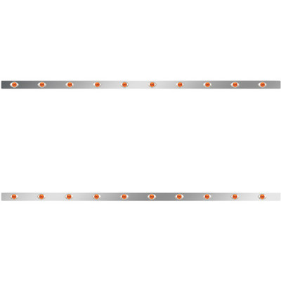 T660 YEAR 2017 86 IN SS SLEEPER PANELS WITH 20 P3 AMBERAMBER LEDS WITH RME