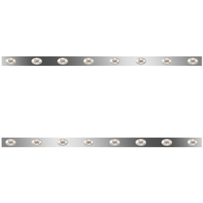 T660 YEAR 2017 72 IN SS SLEEPER PANELS WITH 16 P3 AMBERCLEAR LEDS