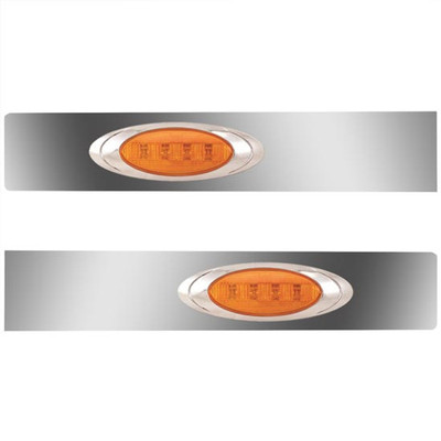 T660 YEAR 2013 SS SLEEPER EXTENSION PANELS WITH 2 P1 AMBERAMBER LEDS