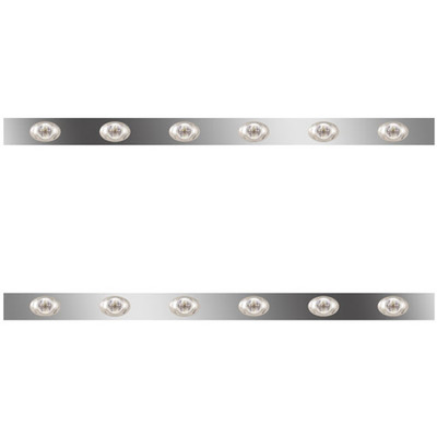 T660 YEAR 2014 62 IN SS SLEEPER PANELS WITH 12 P3 AMBERCLEAR LEDS