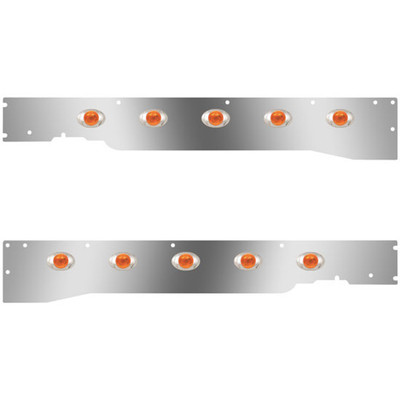 T660 YEAR 2012 SS CAB PANELS WITH 10 P3 AMBERAMBER LEDS WITH RME