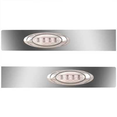 T660 YEAR 2015 SS SLEEPER EXTENSION PANELS WITH 2 P1 AMBERCLEAR LEDS