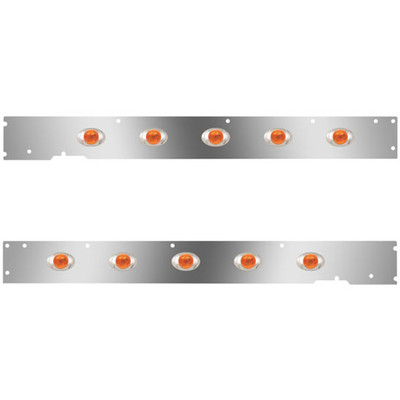 T660 YEAR 2014 SS CAB PANELS WITH 10 P3 AMBERAMBER LEDS WITH CME