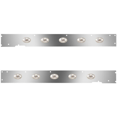 T660 YEAR 2014 SS CAB PANELS WITH 10 P3 AMBERCLEAR LEDS WITH CME