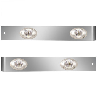 T660 YEAR 2014 2.375 IN SS STRAIGHT SLEEPER EXTENSION PANEL W 4 P3 AMBERCLEAR LEDS