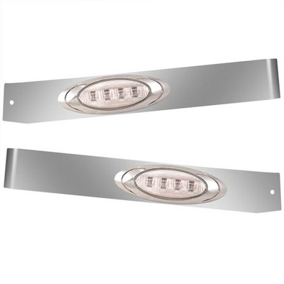 T660 YEAR 2014 2.375 IN SS ANGLED SLEEPER EXTENSION PANELS WITH 2 P1 AMBERCLEAR LED