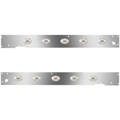 T660 YEAR 2015 CAB PANELS WITH DUAL STEP LIGHT HOLES 10 P3 AMBERCLEAR LEDS WITH CME