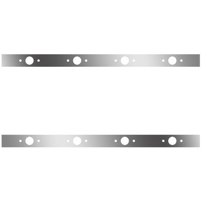 T660 YEAR 2010 62 IN SS SLEEPER PANELS WITH 8 P1 LIGHT HOLES