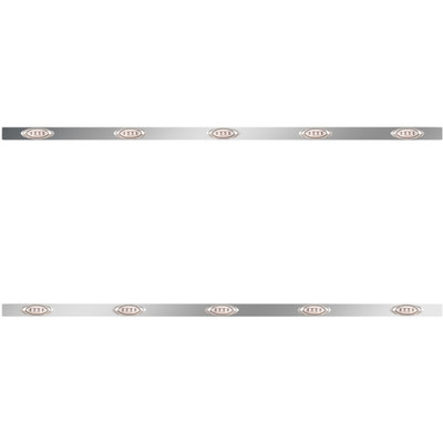 T660 YEAR 2012 86 IN SS SLEEPER PANELS WITH 10 P1 AMBERCLEAR LEDS WITH RME