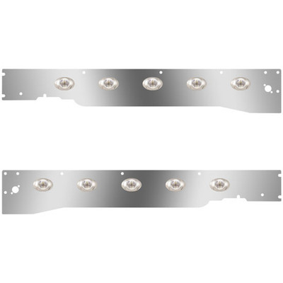 T660 YEAR 2010 CAB PANELS WITH DUAL STEP LIGHT HOLES 10 P3 AMBERCLEAR LEDS WITH RME