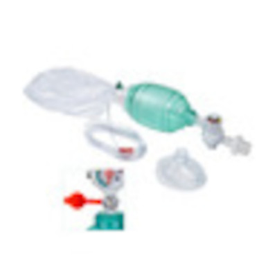 Manual Resuscitators BVM Pediatric Manometer Filter 40cm Pop-off Std Mask O2 Bag Case of 10 Replacement