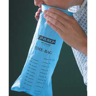 Emesis Bag Blue 6in x 9in Case of 144 Replacement
