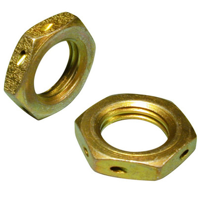 Left Hand Drilled Hex Nut Thread Dash LH-5LH Thread Size 0.31-24 Alloy Steel Replacement