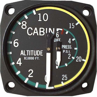 2-14 Cabin Altitude 0-30K Foot Diff Press 0-6 PSI Replacement