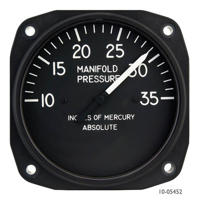 1035 Dual scale without markings United TSO Manifold Pressure Gauge Replacement