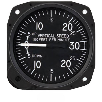 02000 FPM Lighted United 3-18 Vertical Speed Indicator 0-2K Replacement