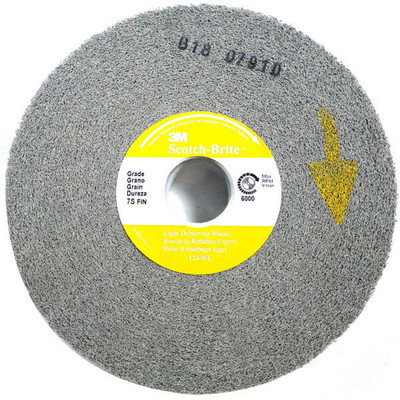 7S Deburring Wheel - Fine Grade (Softer) - 1 thru hole Replacement